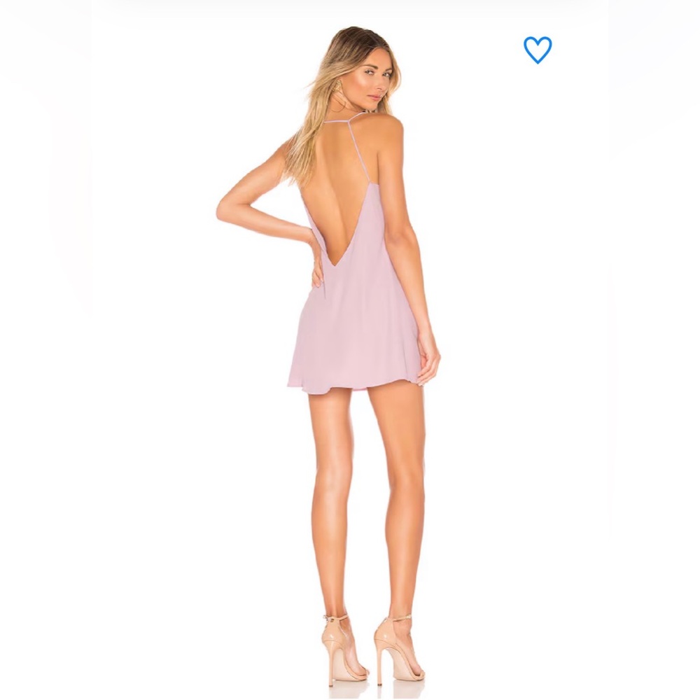 Superdown Lavender Open Back Cami Mini Dress